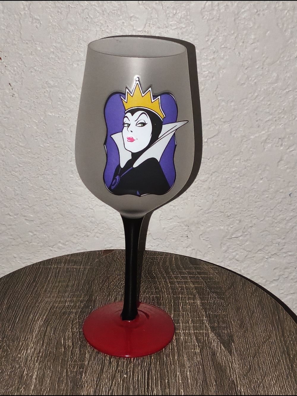 Evil  Queen Painted Wine Glass